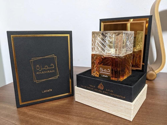 Lattafa Perfumes Khamrah for Unisex Eau de Parfum Spray, 3.4 Ounce 100mL