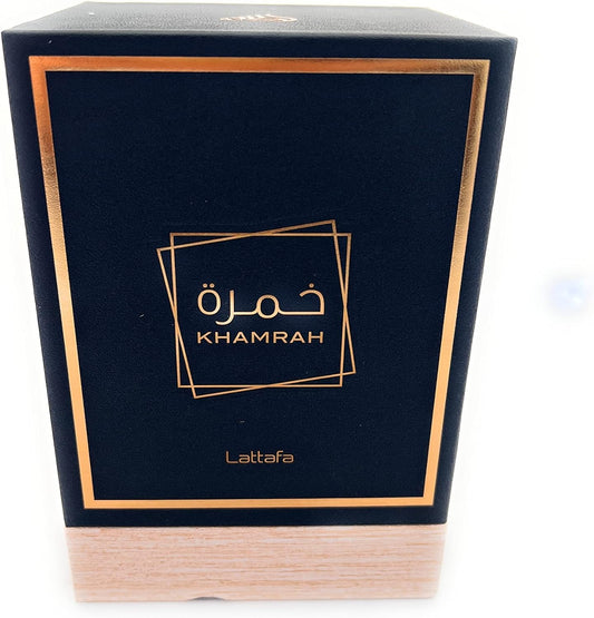 Lattafa Perfumes Khamrah for Unisex Eau de Parfum Spray, 3.4 Ounce 100mL